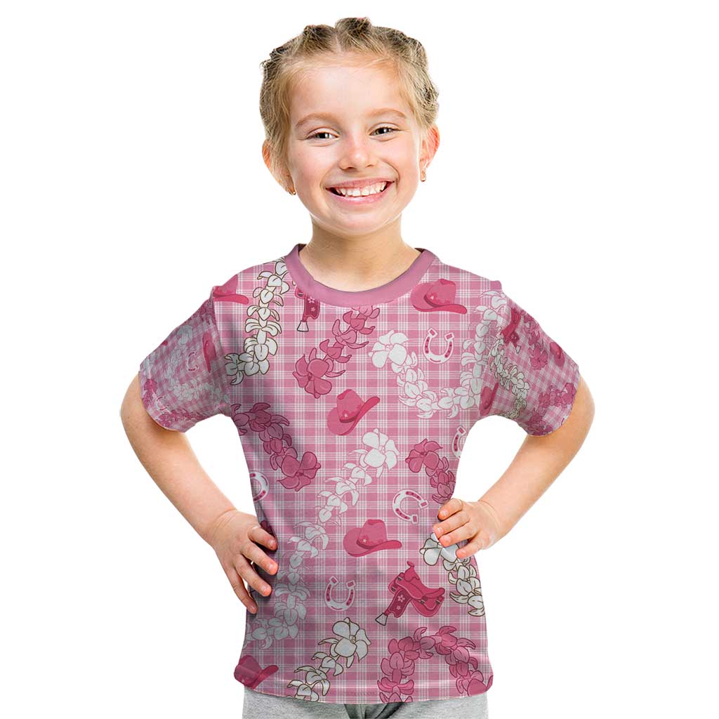 Paniolo Palaka Hawaiian Cowgirl Kid T Shirt - Polynesian Pride