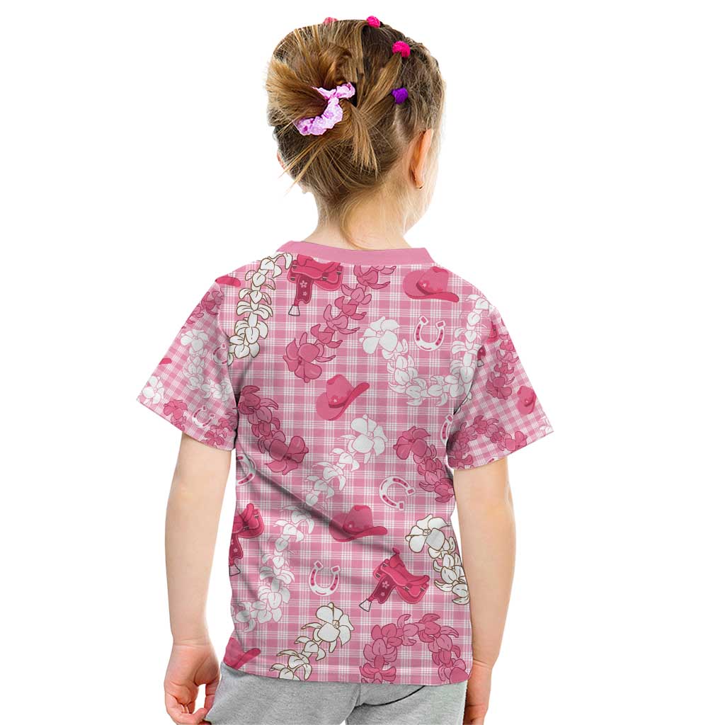 Paniolo Palaka Hawaiian Cowgirl Kid T Shirt - Polynesian Pride