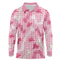 Paniolo Palaka Hawaiian Cowgirl Long Sleeve Polo Shirt - Polynesian Pride