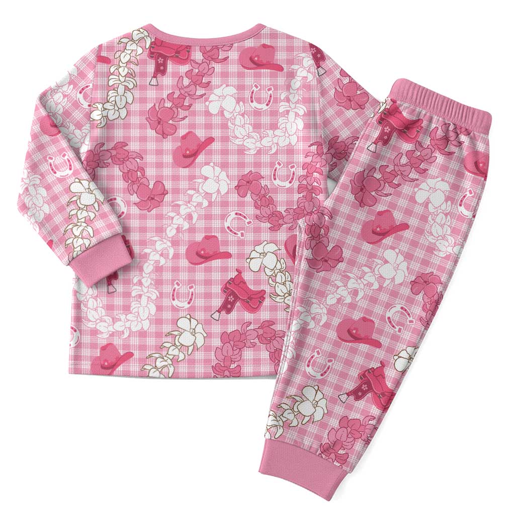 Paniolo Palaka Hawaiian Cowgirl Christmas Pajama Set - Polynesian Pride