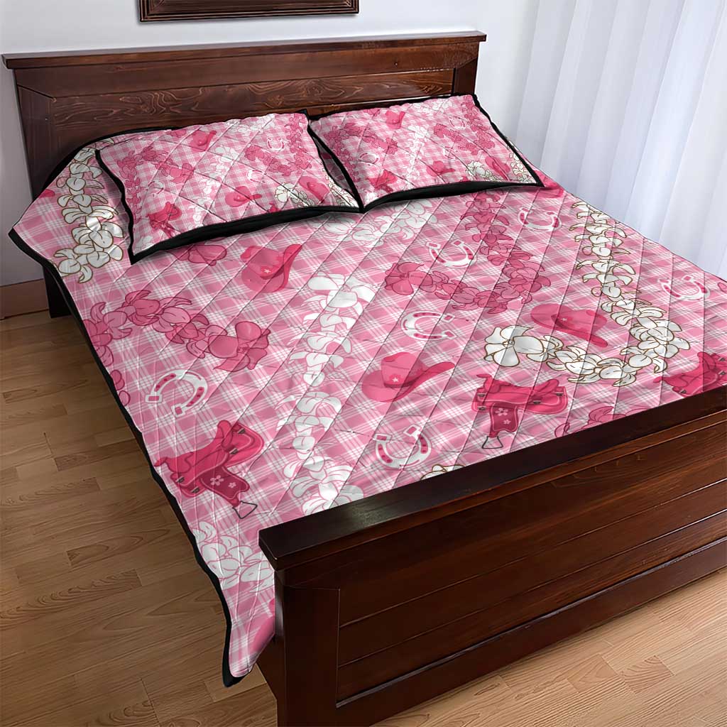 Paniolo Palaka Hawaiian Cowgirl Quilt Bed Set - Polynesian Pride