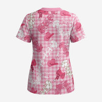 Paniolo Palaka Hawaiian Cowgirl Scrub Top - Polynesian Pride