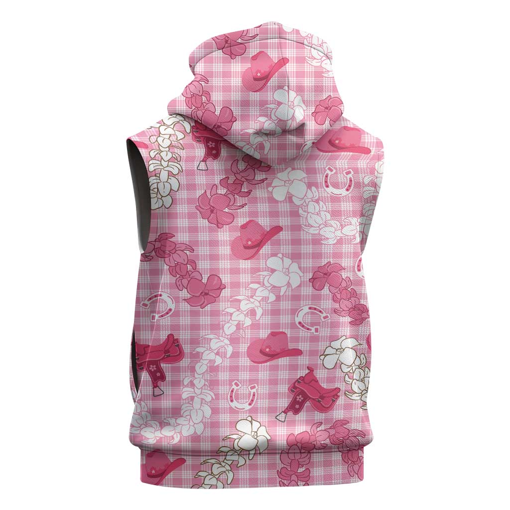 Paniolo Palaka Hawaiian Cowgirl Sleeveless Hoodie - Polynesian Pride