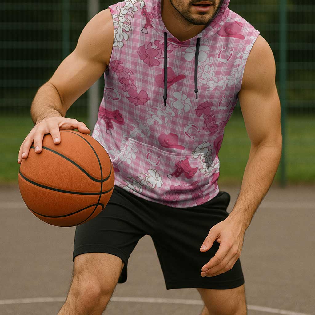 Paniolo Palaka Hawaiian Cowgirl Sleeveless Hoodie - Polynesian Pride