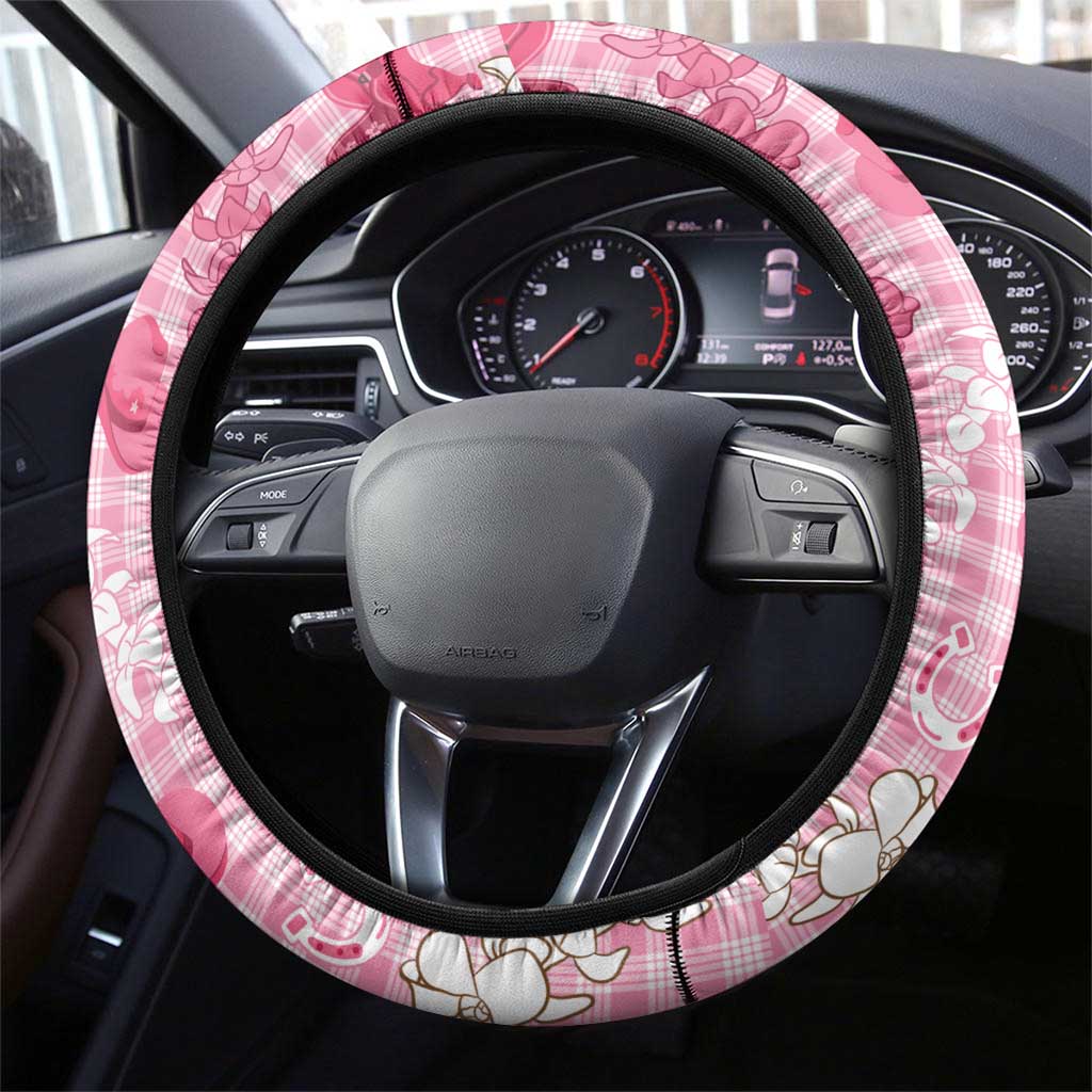Paniolo Palaka Hawaiian Cowgirl Steering Wheel Cover - Polynesian Pride