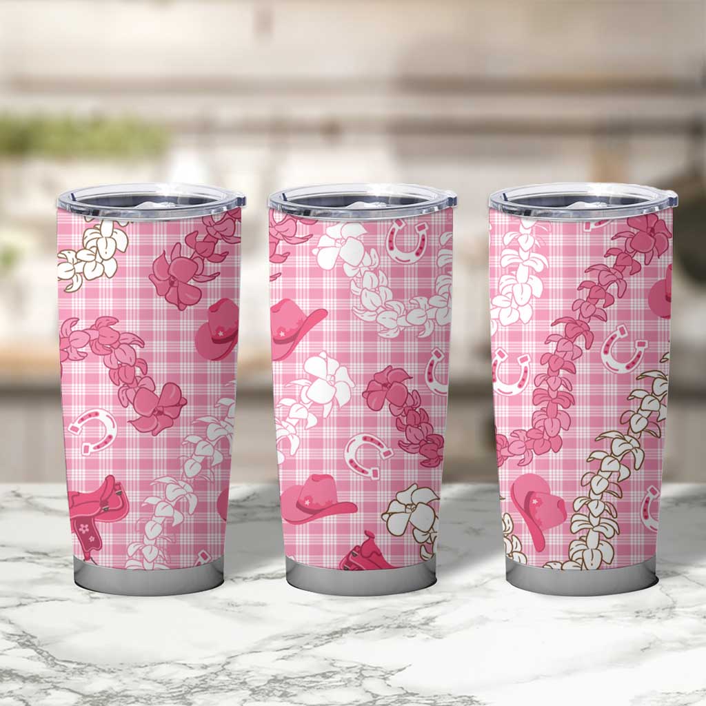 Paniolo Palaka Hawaiian Cowgirl Tumbler Cup - Polynesian Pride
