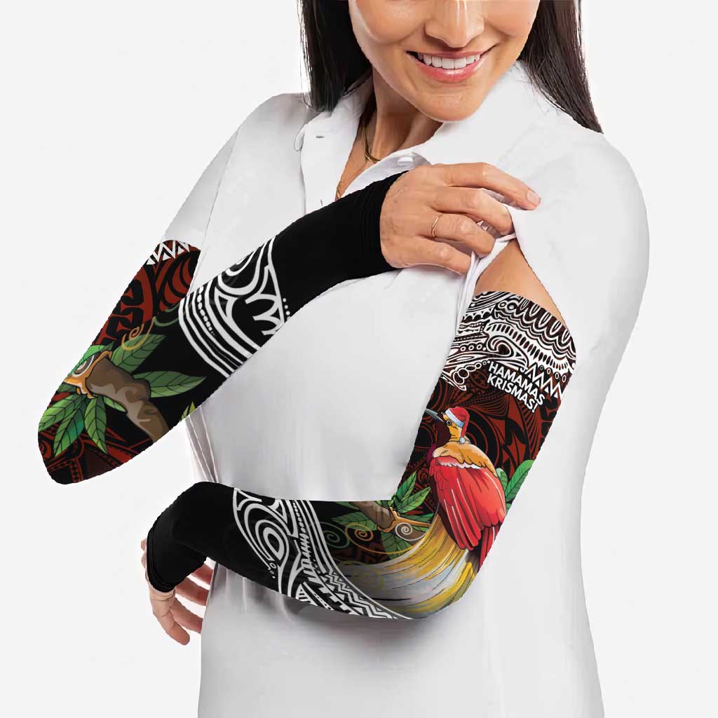 Papua New Guinea Christmas Arm Sleeves LT9 - Polynesian Pride