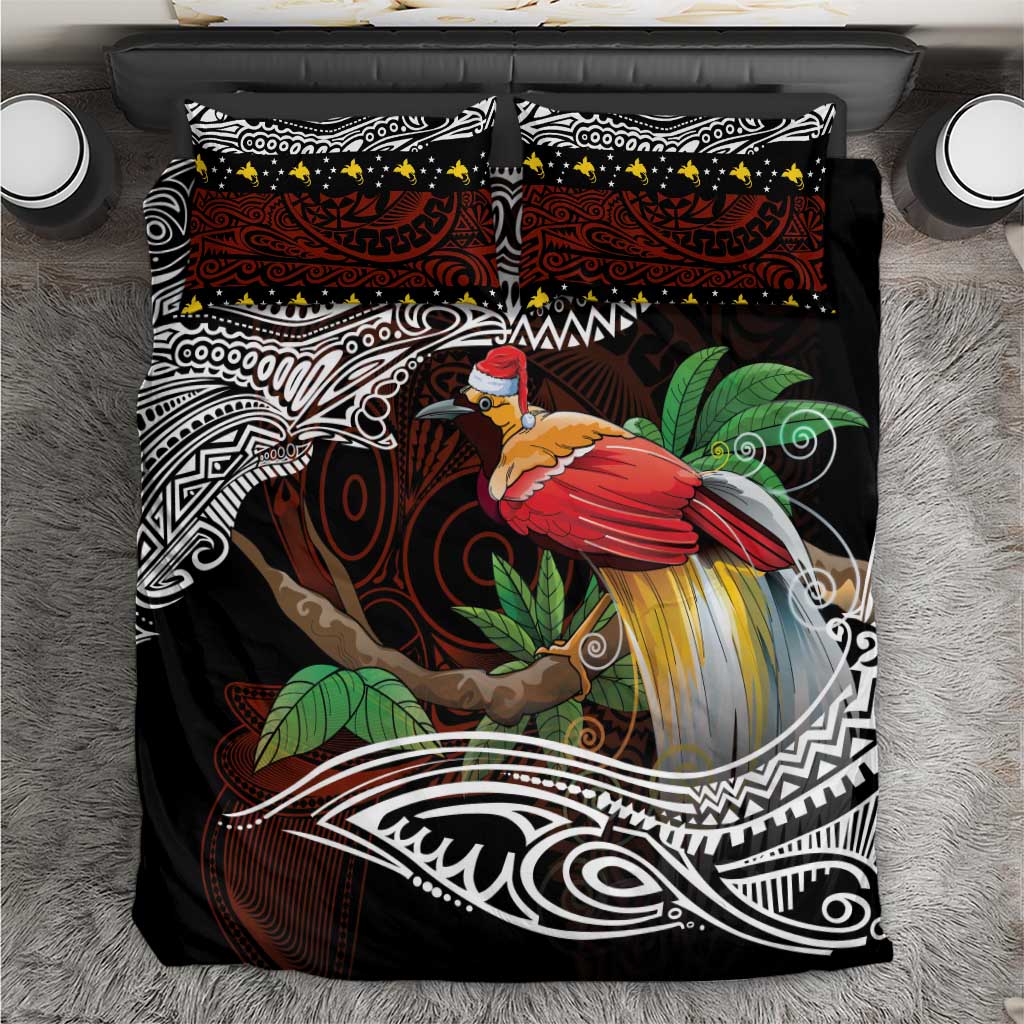 Papua New Guinea Christmas Bedding Set LT9 Black - Polynesian Pride