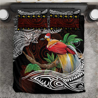 Papua New Guinea Christmas Bedding Set LT9 Black - Polynesian Pride