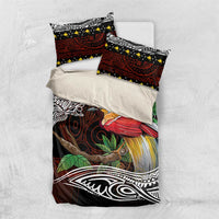 Papua New Guinea Christmas Bedding Set LT9 US Twin 172cm x 218cm Black - Polynesian Pride