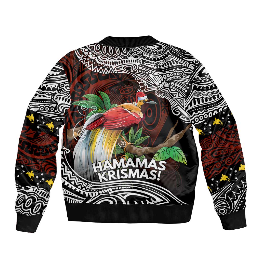 Papua New Guinea Christmas Bomber Jacket LT9 - Polynesian Pride