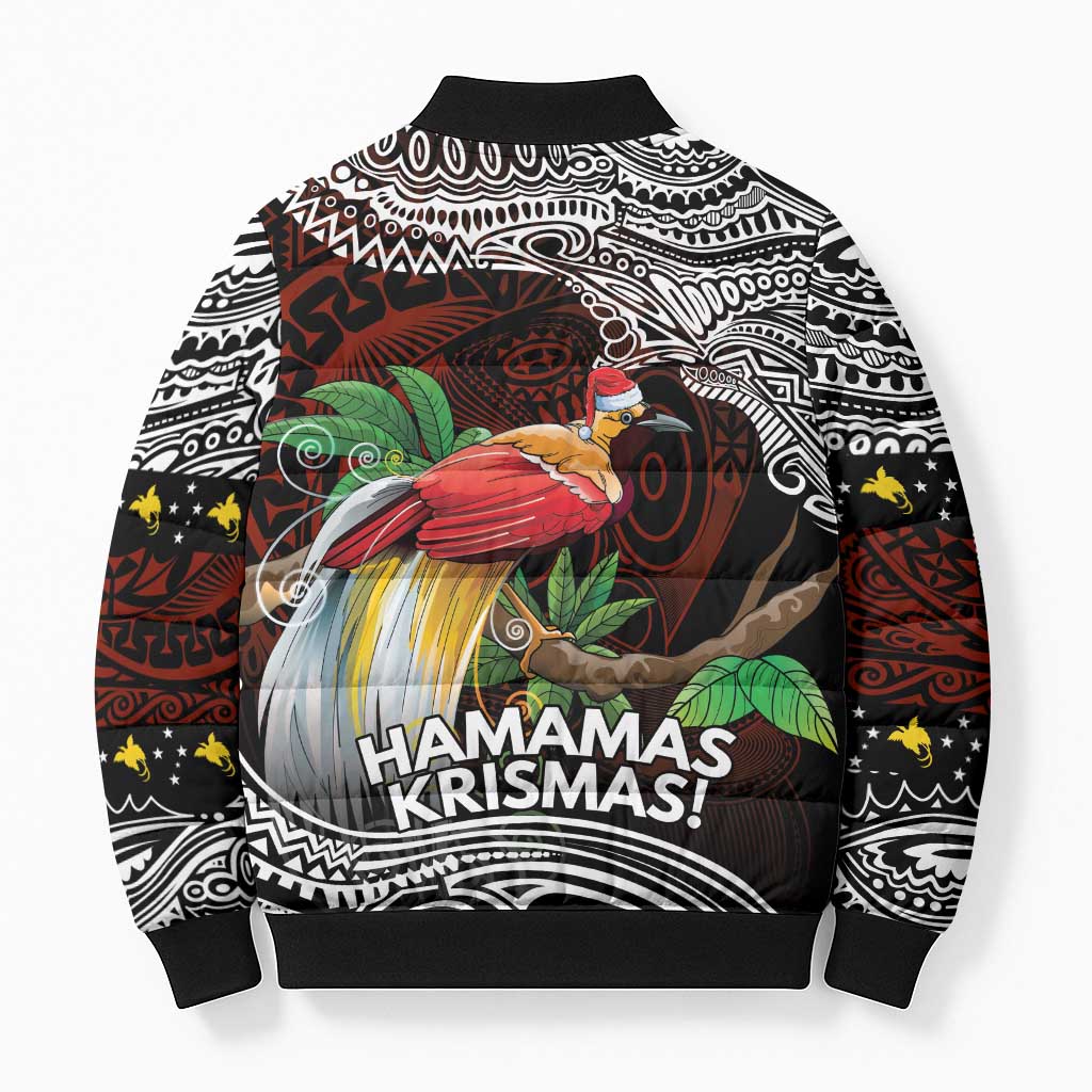 Papua New Guinea Christmas Bomber Puffer Jacket LT9 - Polynesian Pride