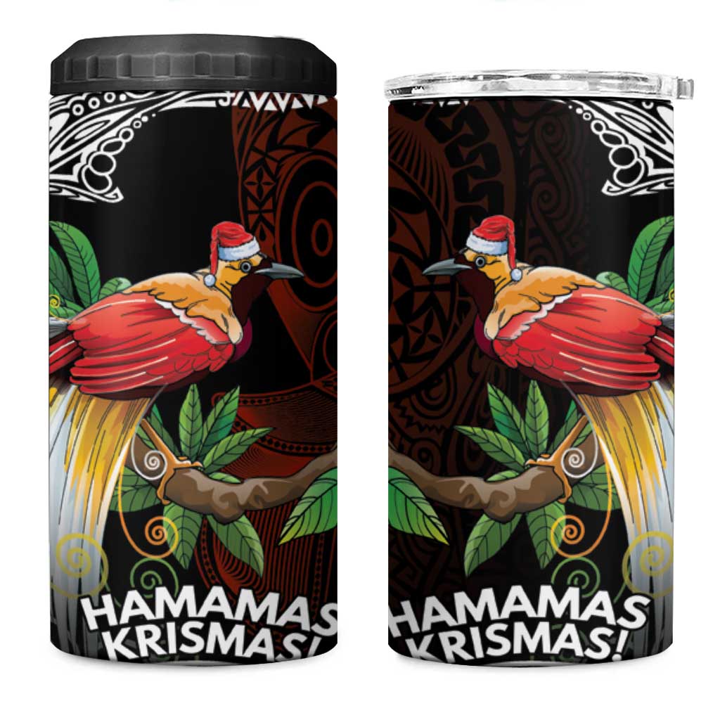 Papua New Guinea Christmas 4 in 1 Can Cooler Tumbler - Polynesian Pride