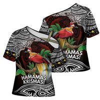 Papua New Guinea Christmas Cross Shoulder Shirt - Polynesian Pride