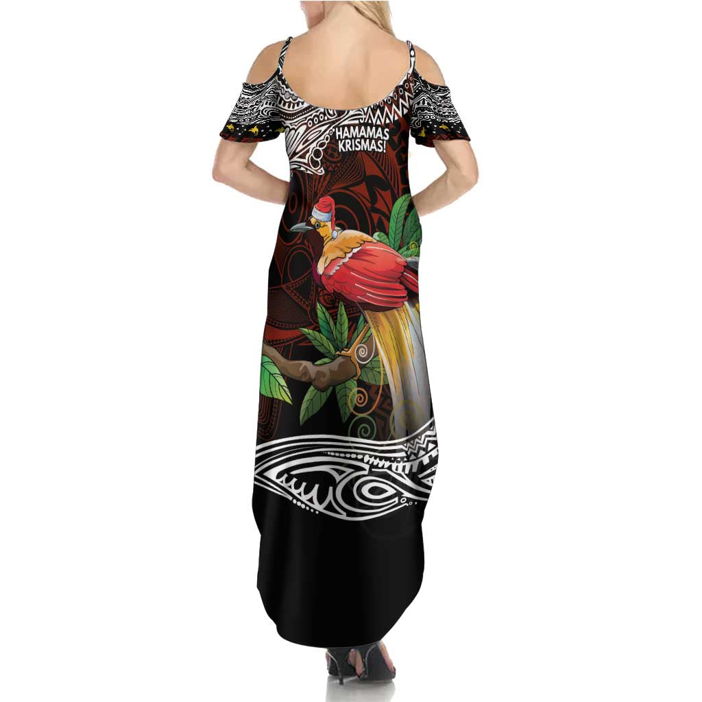 Papua New Guinea Christmas Family Matching Summer Maxi Dress and Hawaiian Shirt - Polynesian Pride
