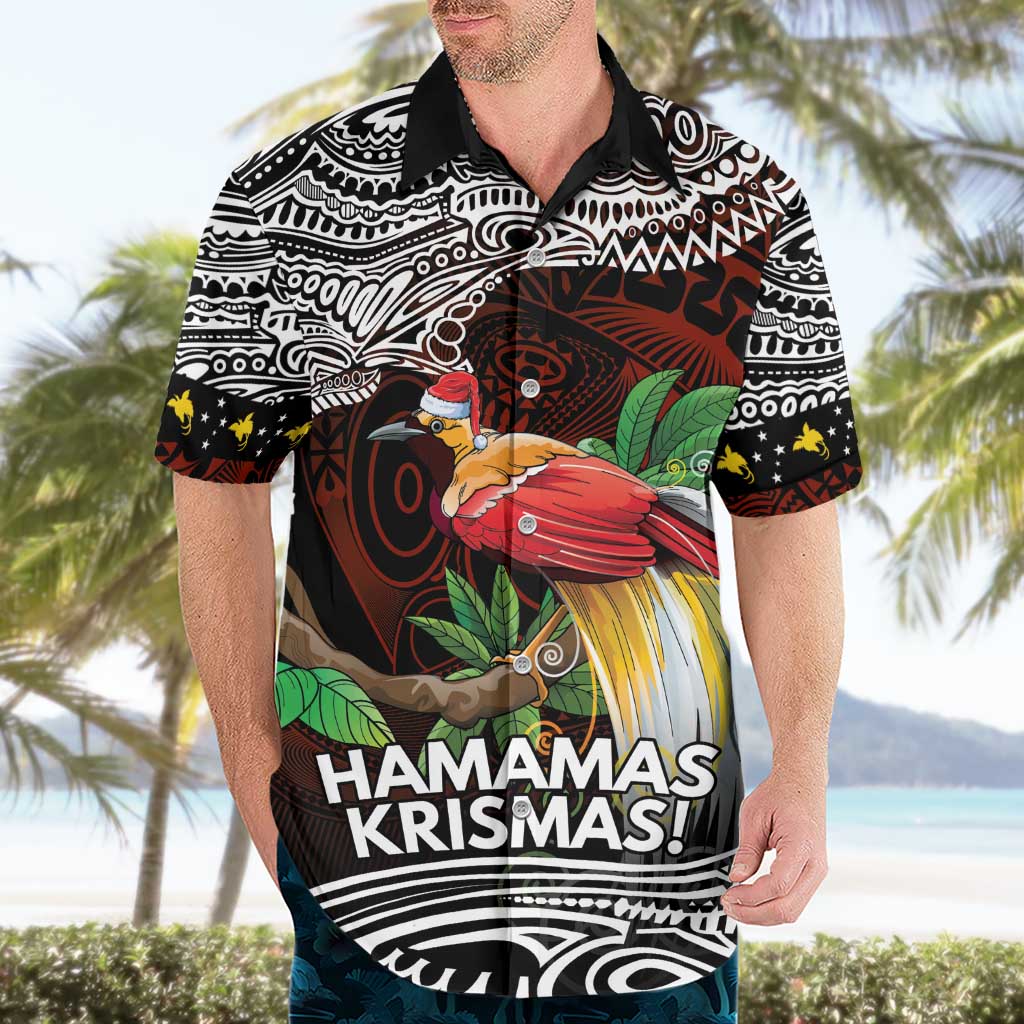 Papua New Guinea Christmas Hawaiian Shirt - Polynesian Pride