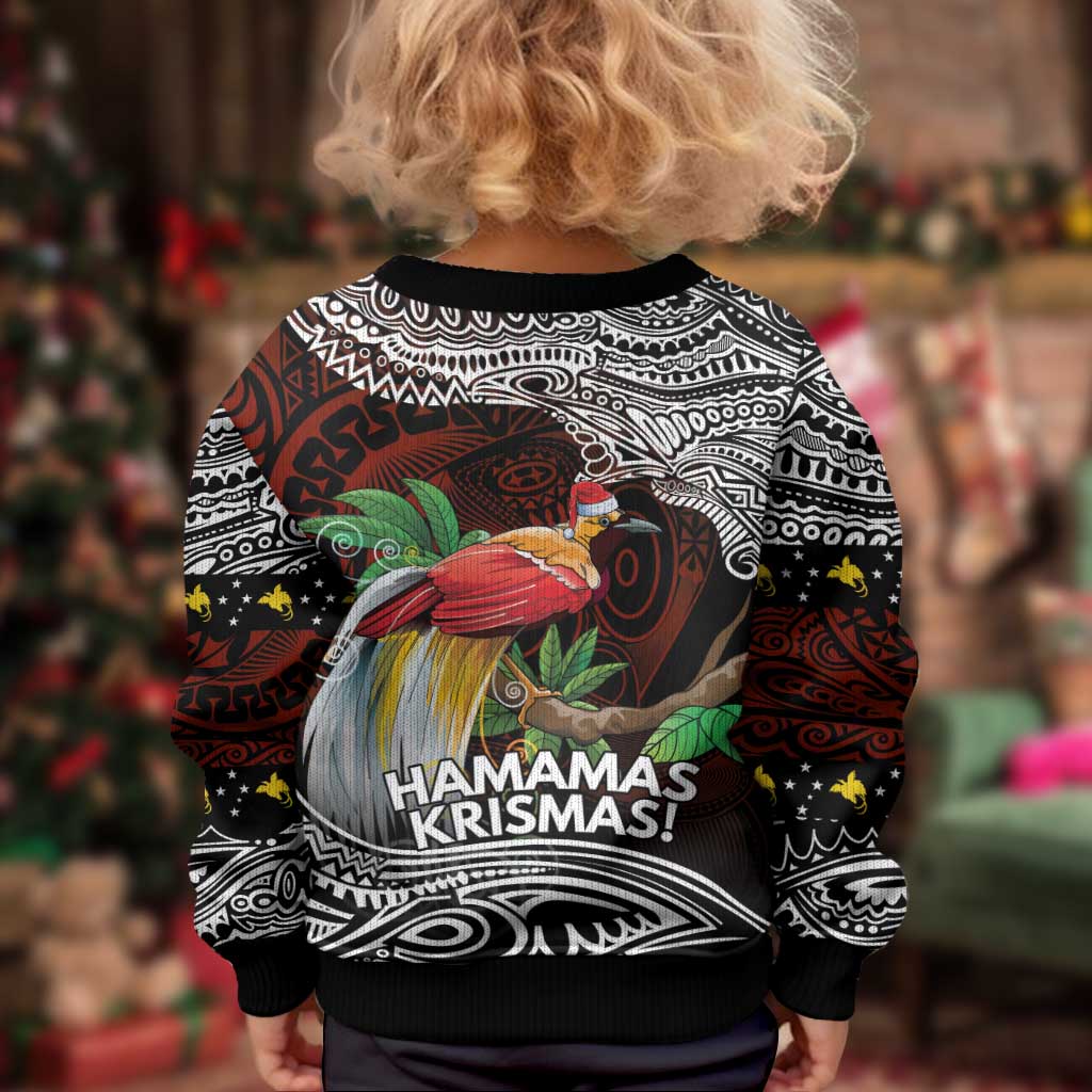 Papua New Guinea Christmas Kid Ugly Christmas Sweater - Polynesian Pride