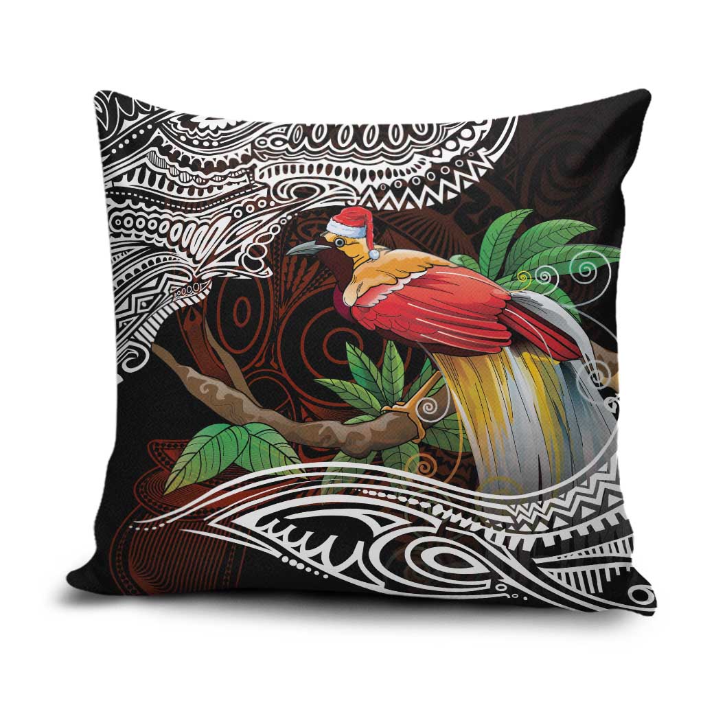 Papua New Guinea Christmas Pillow Cover LT9 Black - Polynesian Pride