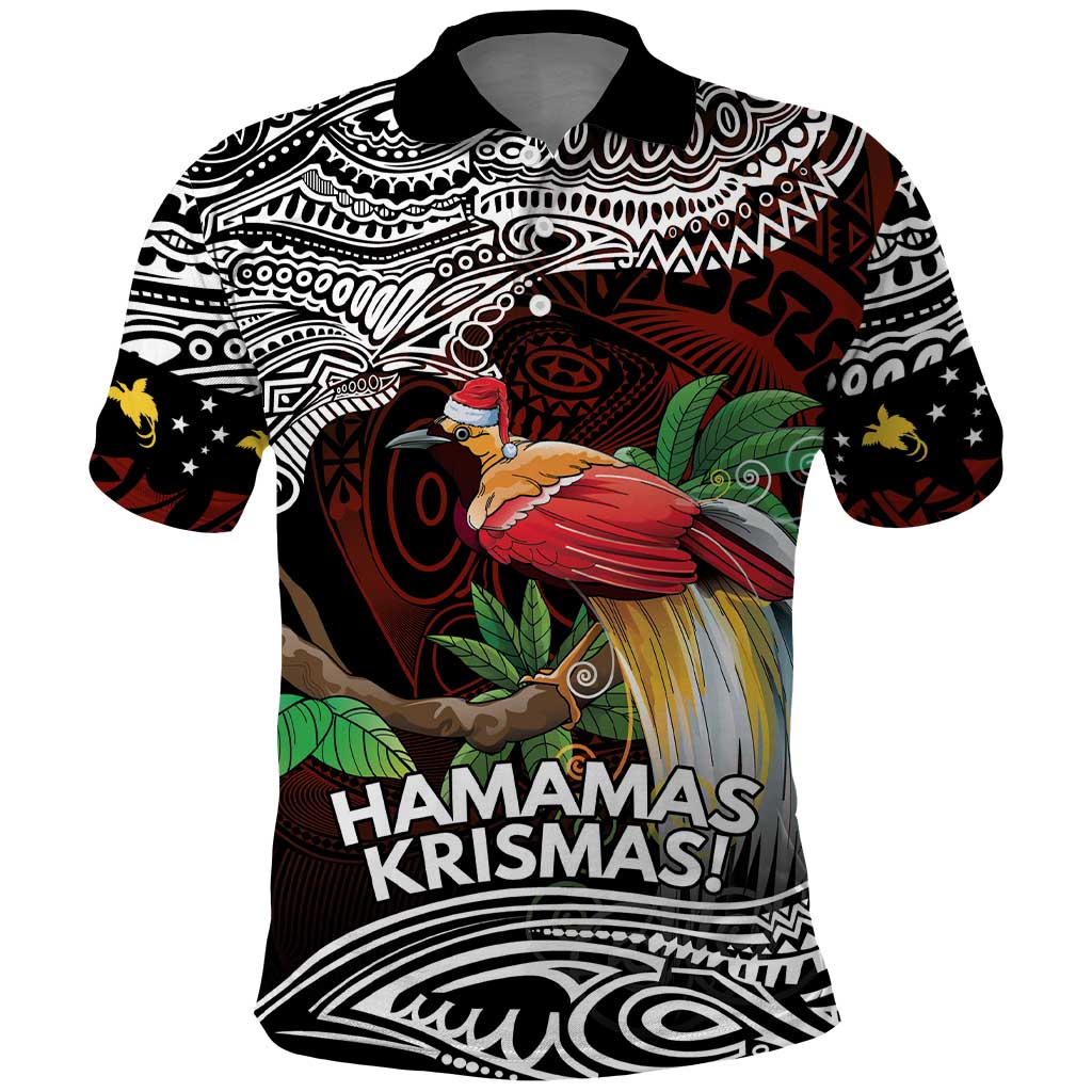 Papua New Guinea Christmas Polo Shirt - Polynesian Pride