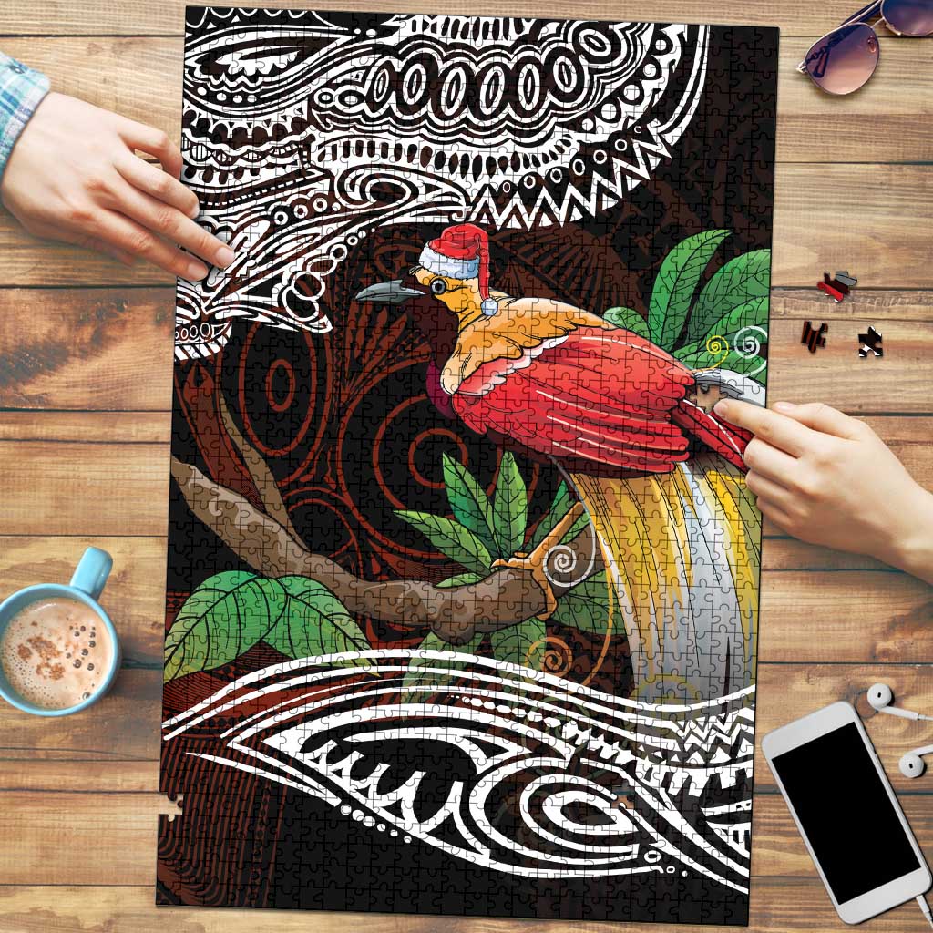 Papua New Guinea Christmas Puzzle LT9 Black - Polynesian Pride