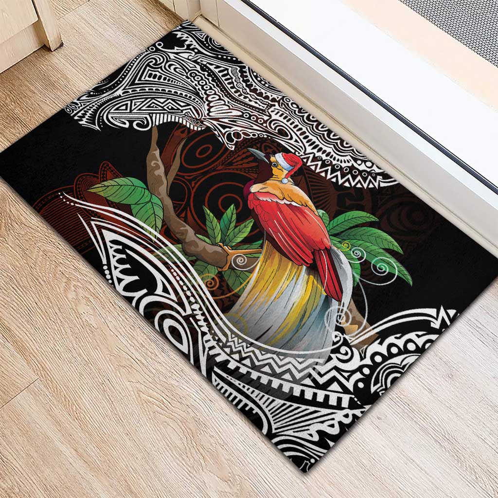 Papua New Guinea Christmas Rubber Doormat LT9 - Polynesian Pride