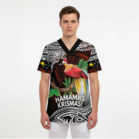 Papua New Guinea Christmas Scrub Top LT9 - Polynesian Pride