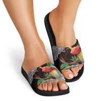 Papua New Guinea Christmas Slide Sandals LT9 - Polynesian Pride
