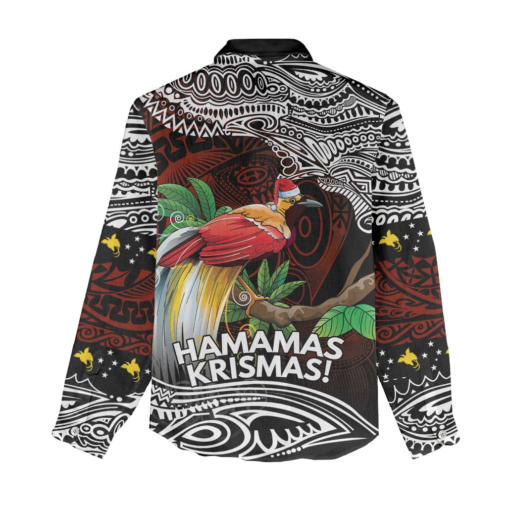 Papua New Guinea Christmas Women Casual Shirt - Polynesian Pride