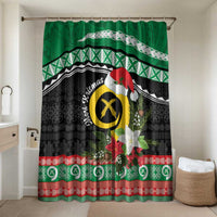 Vanuatu Pig's Tusk Meri Krismas! Bathroom Set Vanuatuan Sand Drawing Pattern - Polynesian Pride