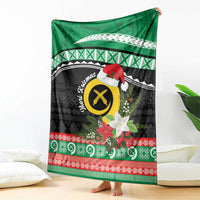 Vanuatu Pig's Tusk Meri Krismas! Blanket Vanuatuan Sand Drawing Pattern LT9 - Polynesian Pride