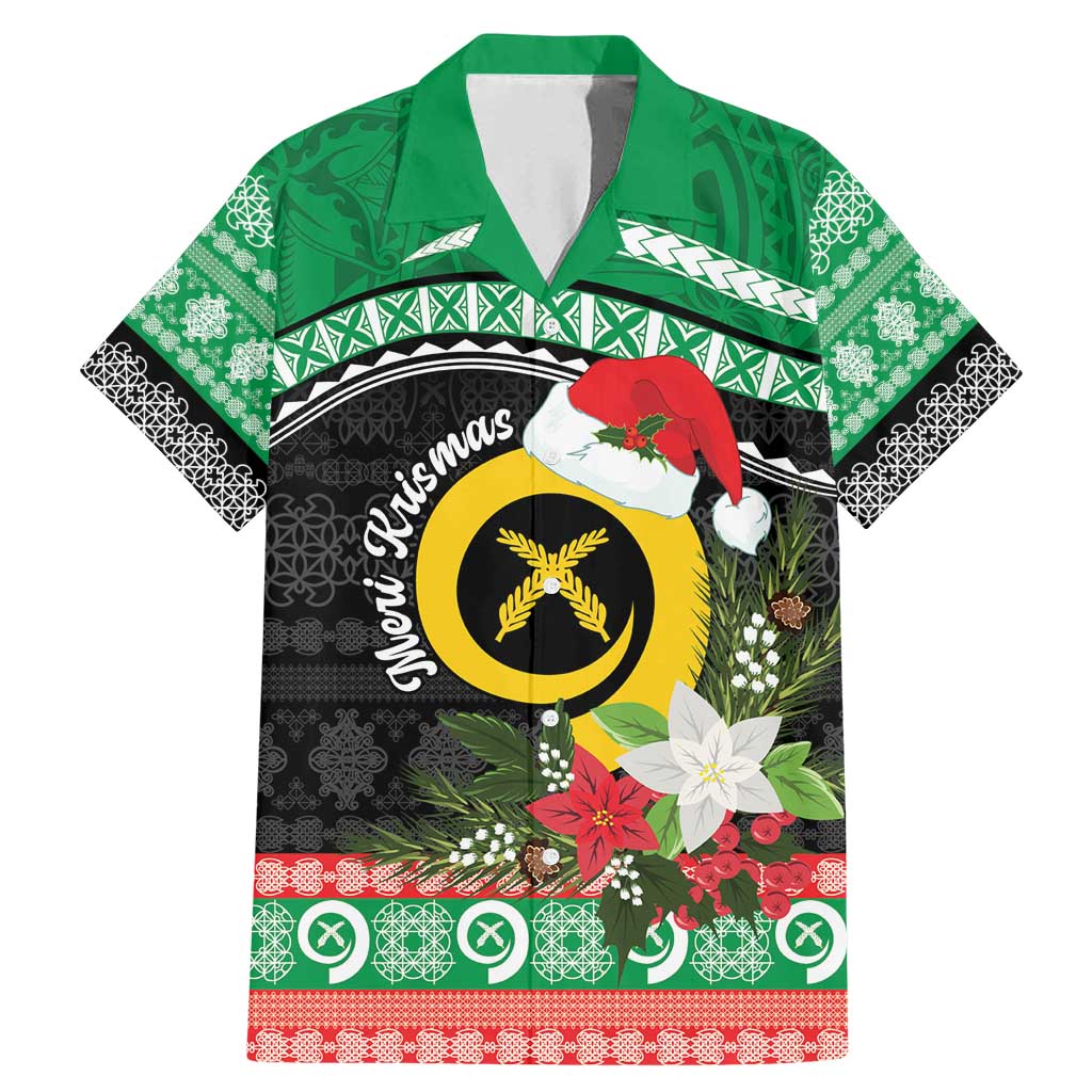 Vanuatu Pig's Tusk Meri Krismas! Family Matching Mermaid Dress and Hawaiian Shirt Vanuatuan Sand Drawing Pattern - Polynesian Pride