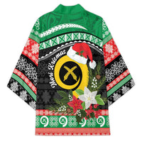 Vanuatu Pig's Tusk Meri Krismas! Kimono Vanuatuan Sand Drawing Pattern LT9 - Polynesian Pride