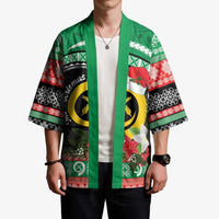 Vanuatu Pig's Tusk Meri Krismas! Kimono Vanuatuan Sand Drawing Pattern LT9 - Polynesian Pride