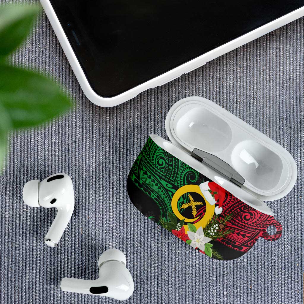 Vanuatu Pig's Tusk Meri Krismas! AirPods Case Vanuatuan Ancient Art Spirit - Polynesian Pride