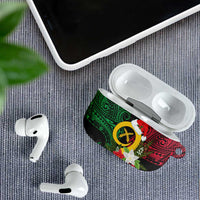Vanuatu Pig's Tusk Meri Krismas! AirPods Case Vanuatuan Ancient Art Spirit - Polynesian Pride