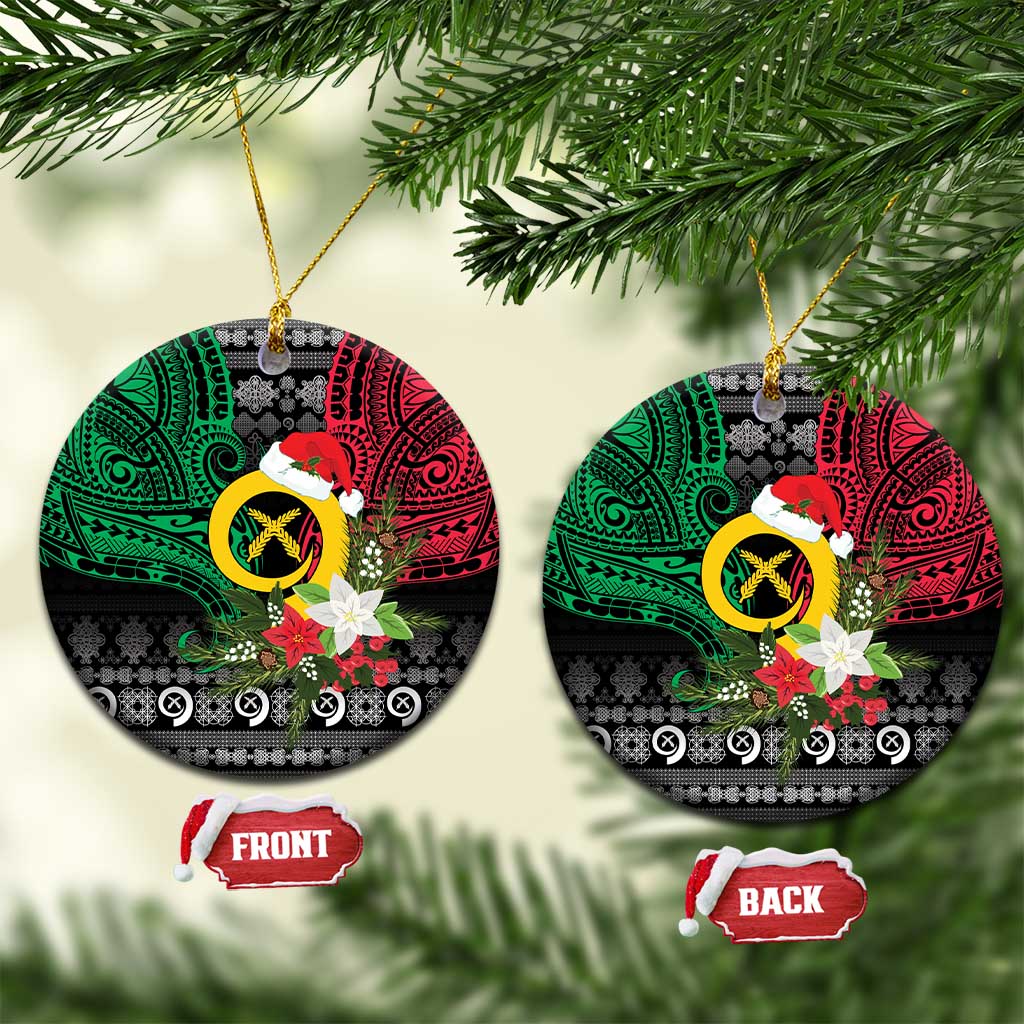 Vanuatu Pig's Tusk Meri Krismas! Ceramic Ornament Vanuatuan Ancient Art Spirit - Polynesian Pride