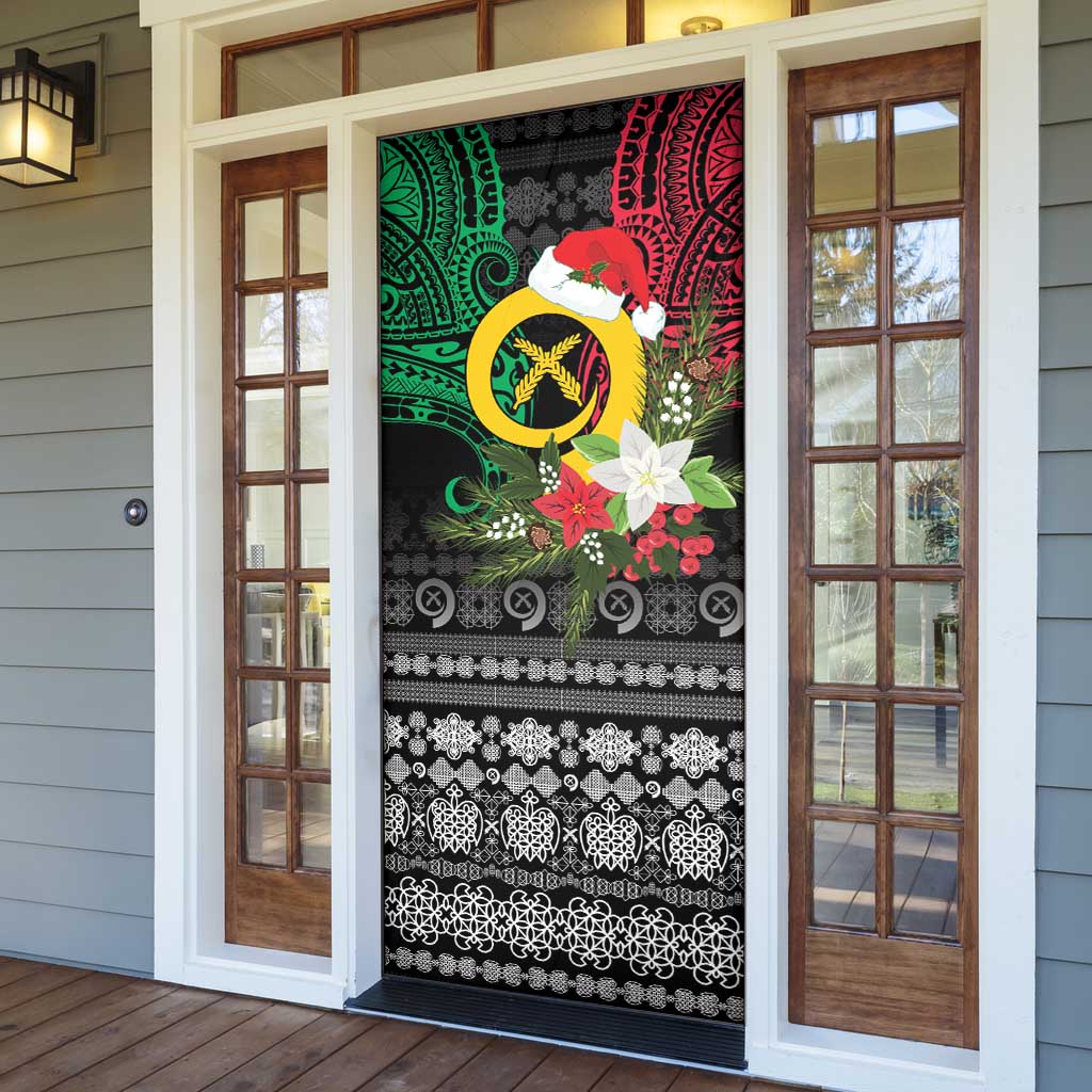 Vanuatu Pig's Tusk Meri Krismas! Door Cover Vanuatuan Ancient Art Spirit - Polynesian Pride