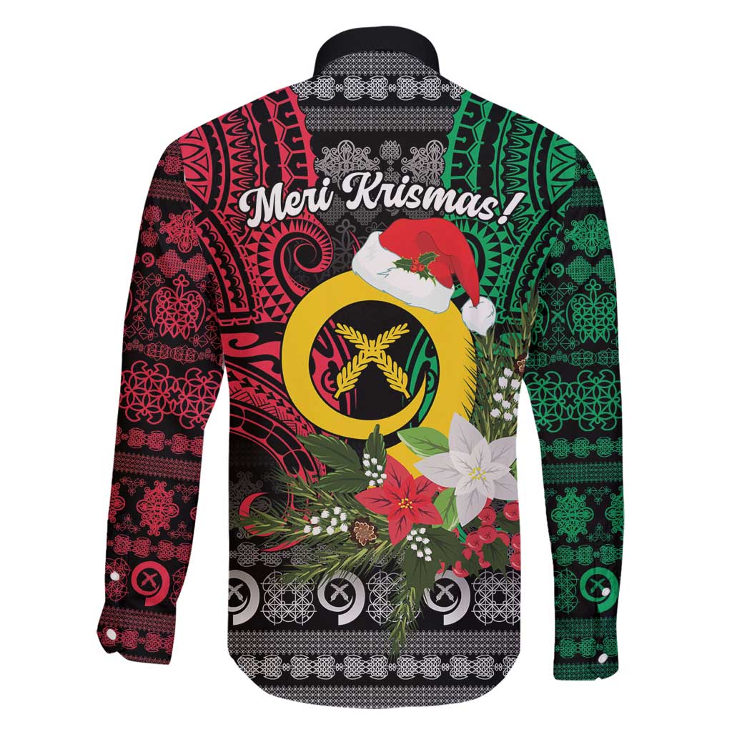 Vanuatu Pig's Tusk Meri Krismas! Family Matching Long Sleeve Bodycon Dress and Hawaiian Shirt Vanuatuan Ancient Art Spirit - Polynesian Pride