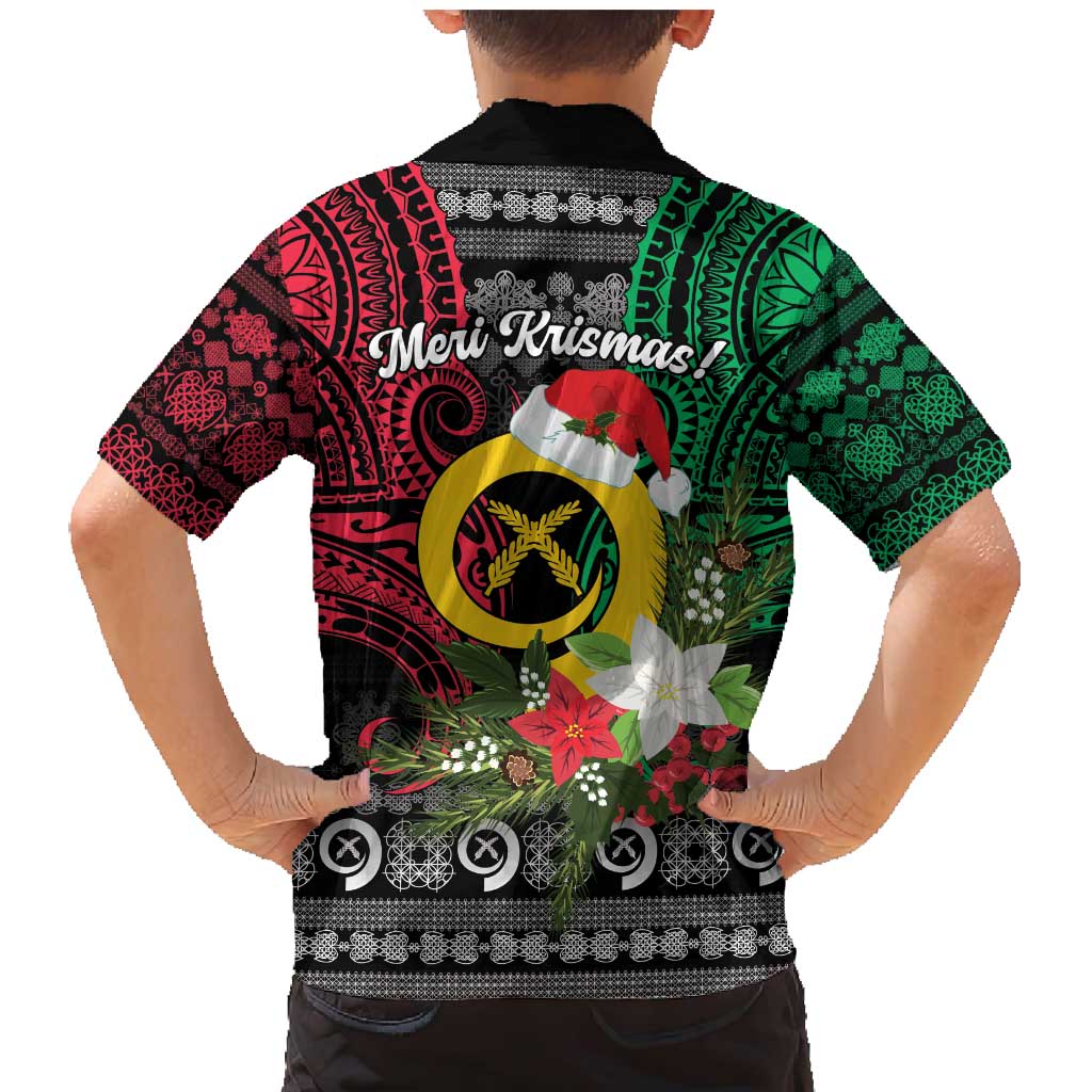 Vanuatu Pig's Tusk Meri Krismas! Family Matching Mermaid Dress and Hawaiian Shirt Vanuatuan Ancient Art Spirit - Polynesian Pride