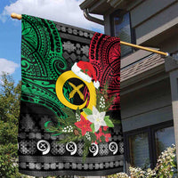 Vanuatu Pig's Tusk Meri Krismas! Garden Flag Vanuatuan Ancient Art Spirit - Polynesian Pride
