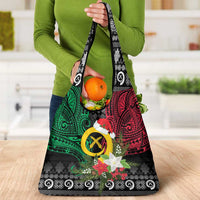 Vanuatu Pig's Tusk Meri Krismas! Grocery Bag Vanuatuan Ancient Art Spirit - Polynesian Pride