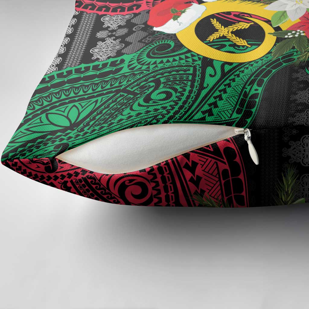 Vanuatu Pig's Tusk Meri Krismas! Pillow Cover Vanuatuan Ancient Art Spirit LT9 - Polynesian Pride