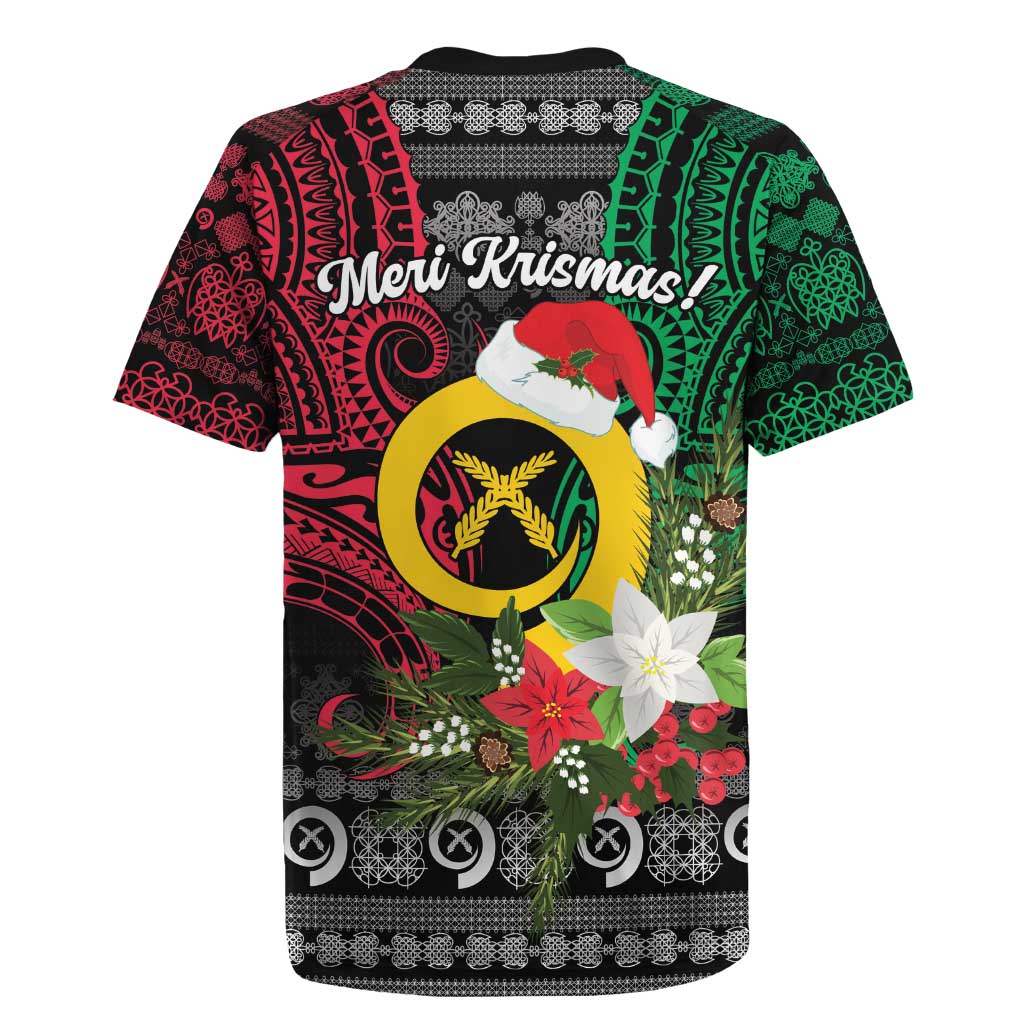 Vanuatu Pig's Tusk Meri Krismas! Rugby Jersey Vanuatuan Ancient Art Spirit - Polynesian Pride