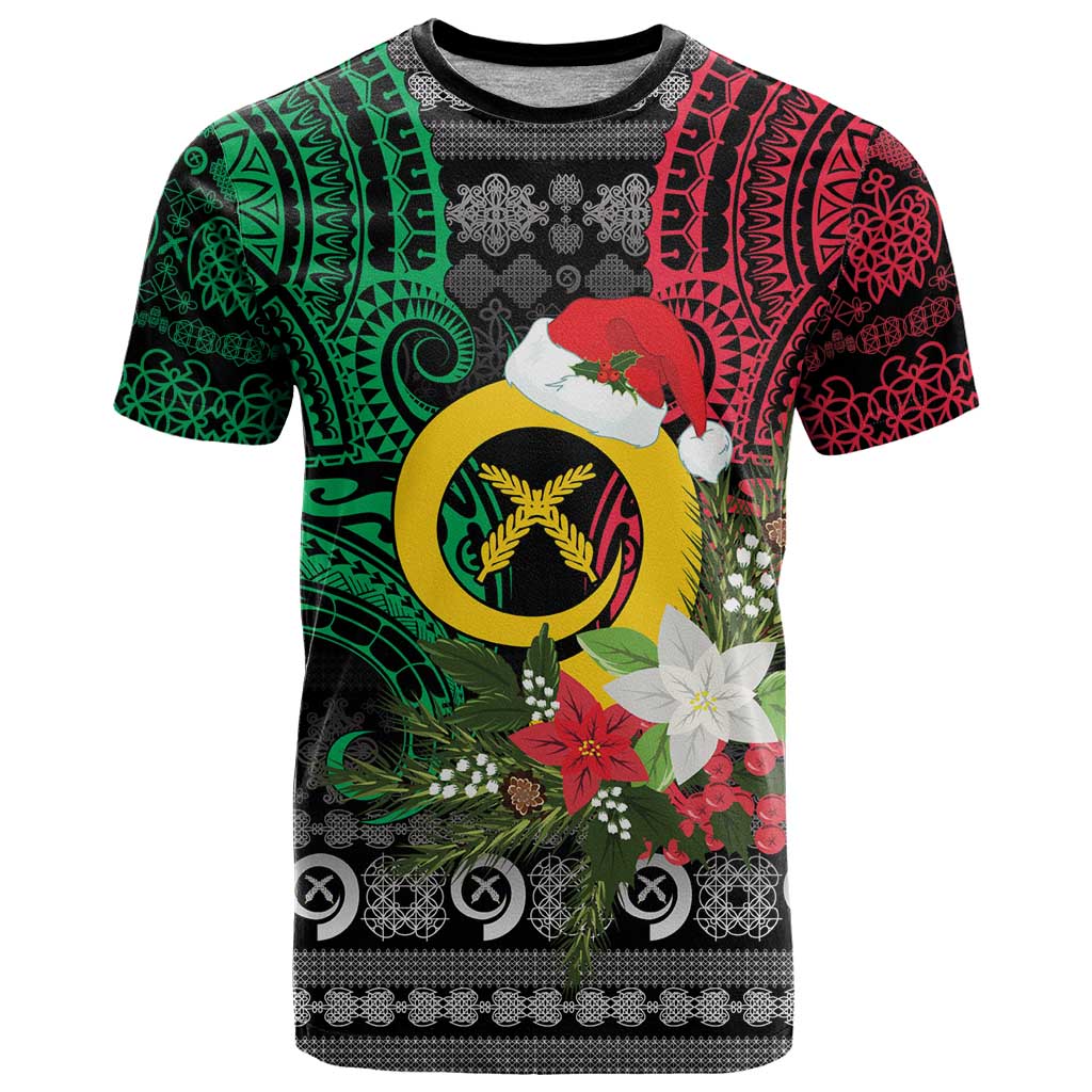 Vanuatu Pig's Tusk Meri Krismas! T Shirt Vanuatuan Ancient Art Spirit - Polynesian Pride