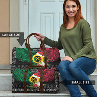 Vanuatu Pig's Tusk Meri Krismas! Travel Bag Vanuatuan Ancient Art Spirit - Polynesian Pride