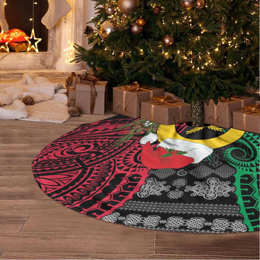 Vanuatu Pig's Tusk Meri Krismas! Tree Skirt Vanuatuan Ancient Art Spirit LT9 - Polynesian Pride