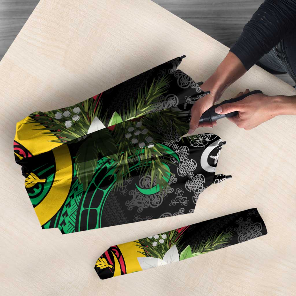 Vanuatu Pig's Tusk Meri Krismas! Umbrella Vanuatuan Ancient Art Spirit - Polynesian Pride