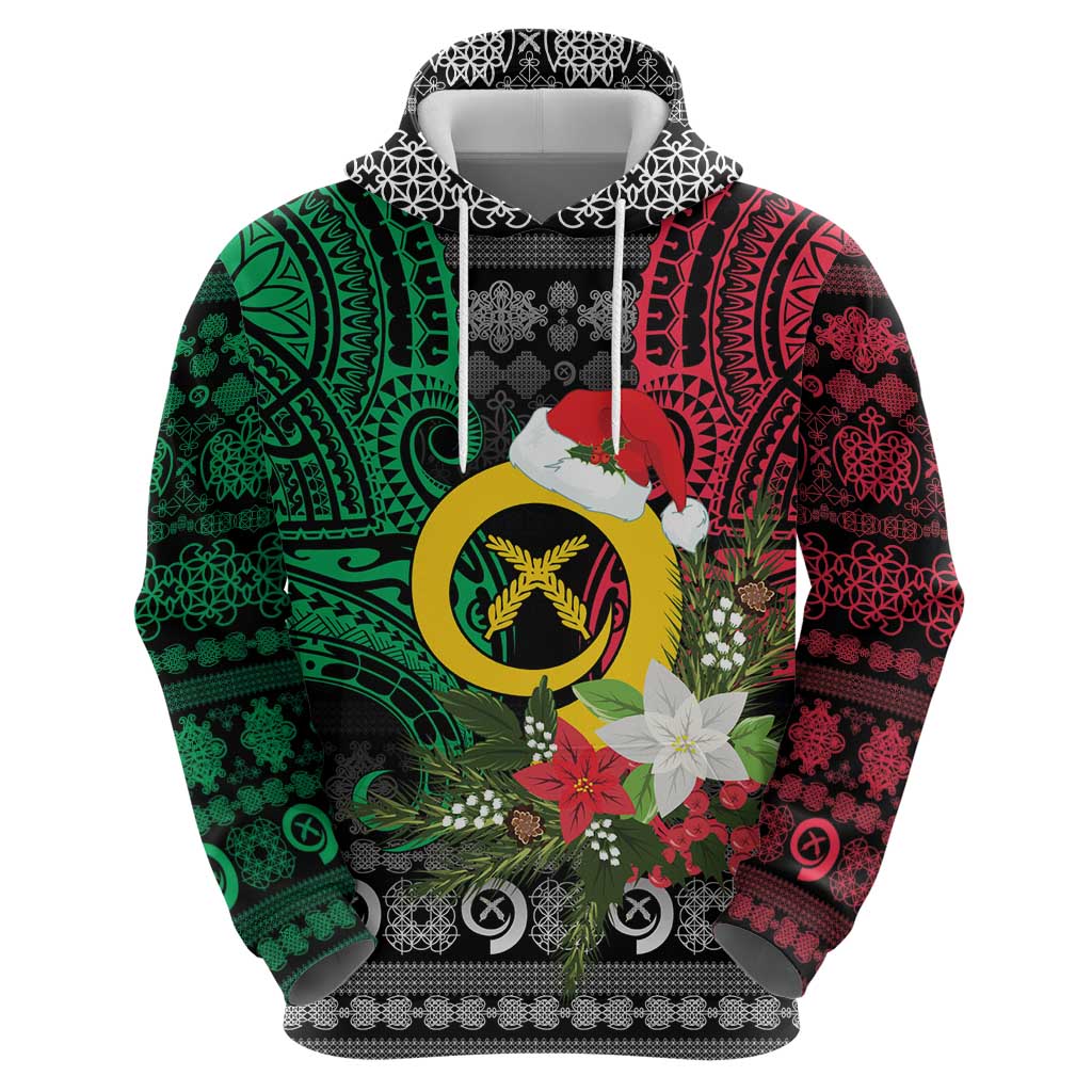 Vanuatu Pig's Tusk Meri Krismas! Zip Hoodie Vanuatuan Ancient Art Spirit LT9 - Polynesian Pride