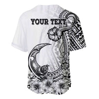 Ia Orana Tahiti Personalised Baseball Jersey French Polynesia Hook Tattoo Special White Color LT9 - Polynesian Pride