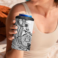 Ia Orana Tahiti Personalised 4 in 1 Can Cooler Tumbler French Polynesia Hook Tattoo Special White Color LT9 - Polynesian Pride